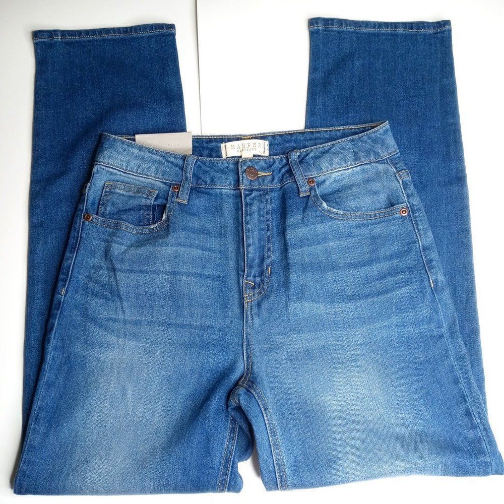 Harper Heritage High Rise Straight Jeans